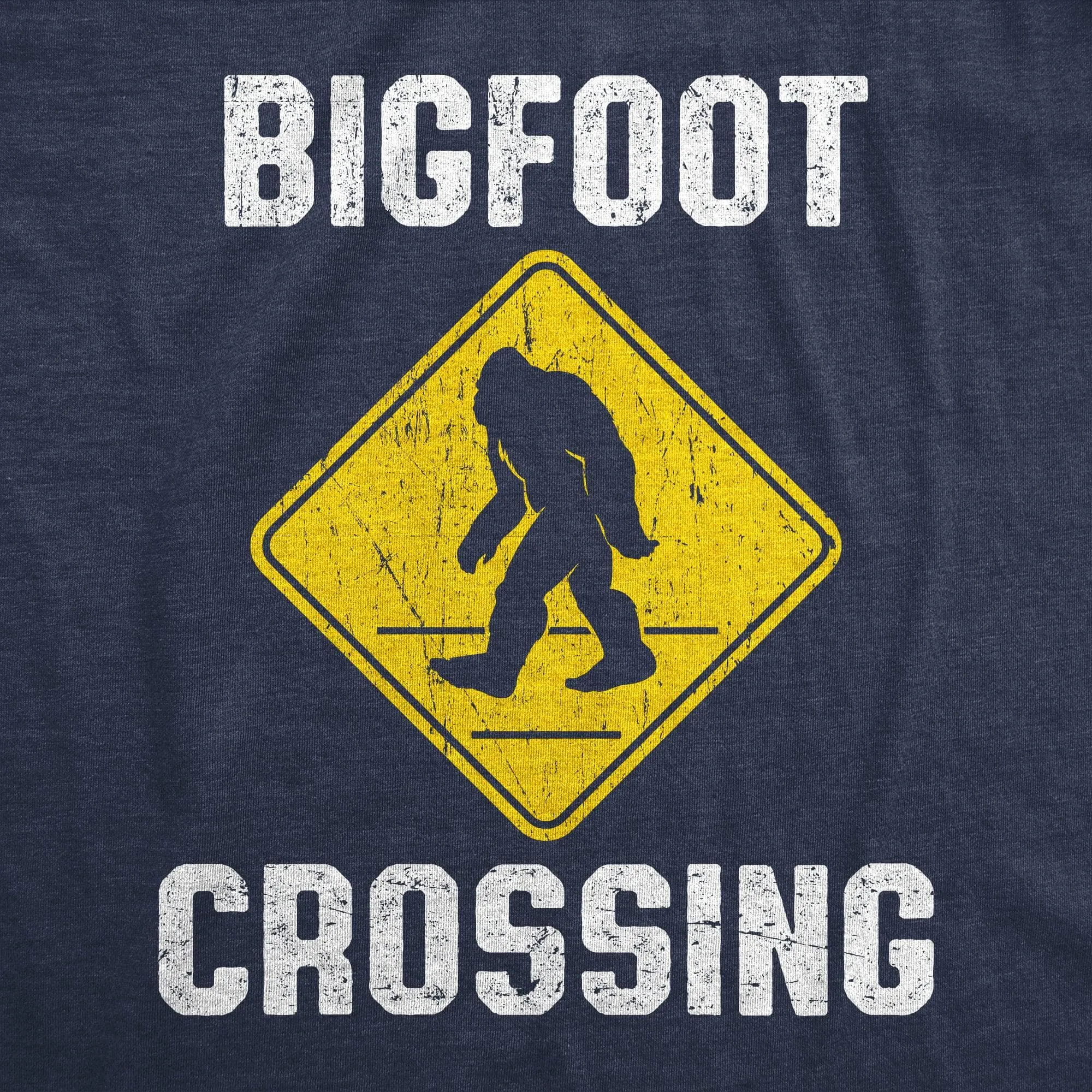 Bigfoot Crossing Men's T Shirt sold by Crazy Dog T-Shirts product image thumbnail 2