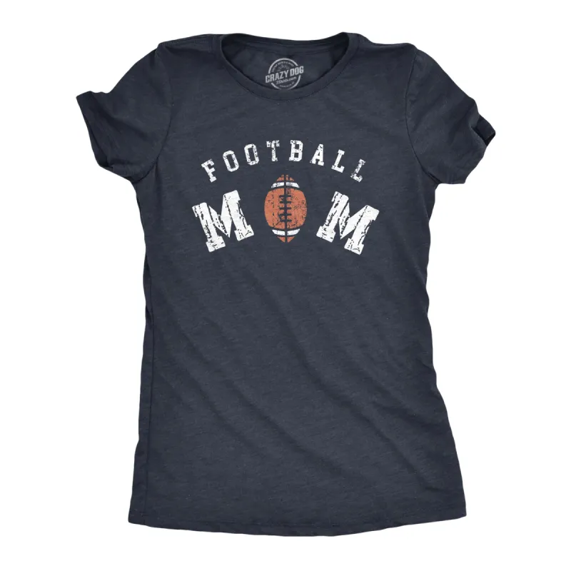 Football Mom Women's T Shirt sold by Crazy Dog T-Shirts