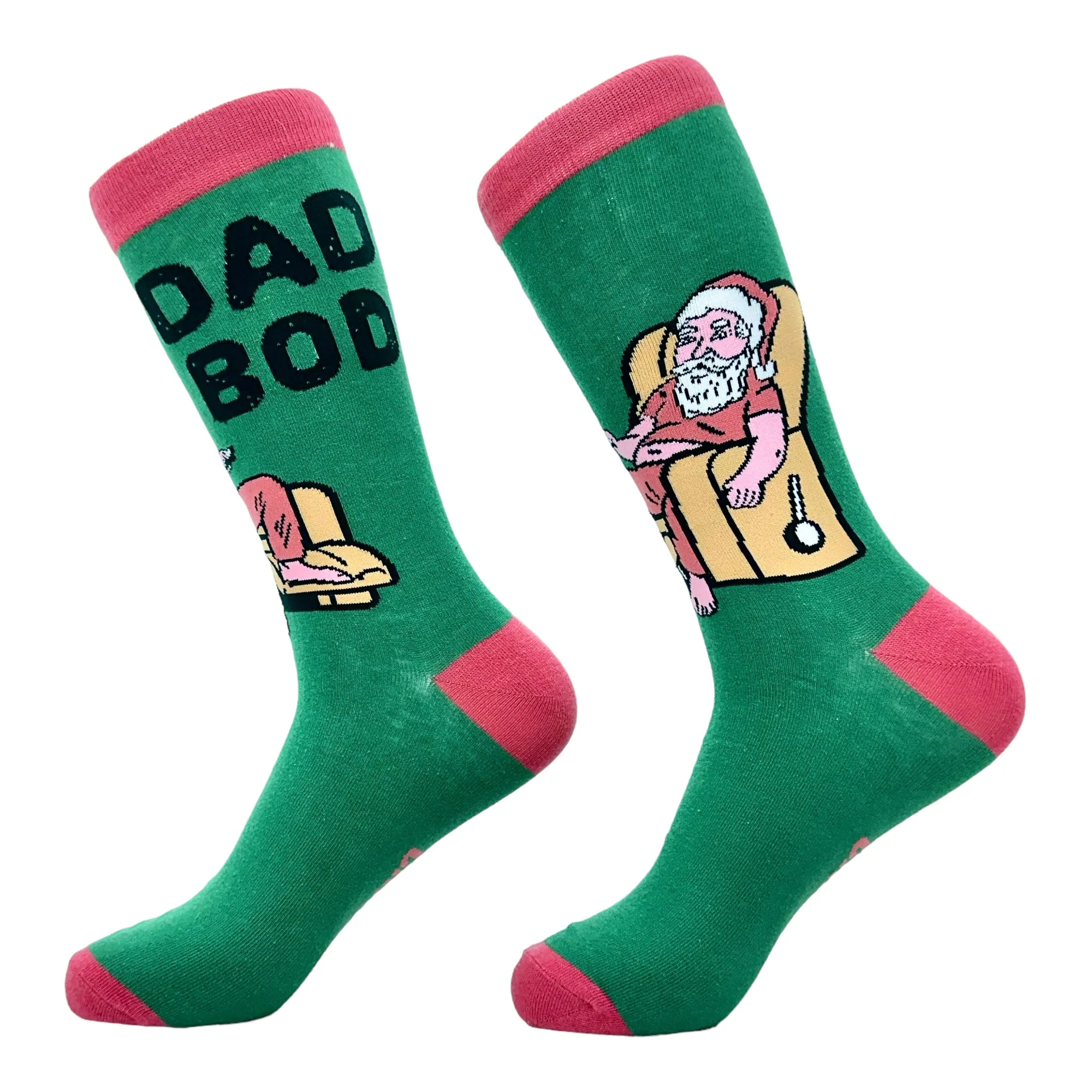 Men's Dad Bod Santa Socks sold by Crazy Dog T-Shirts product image thumbnail 2
