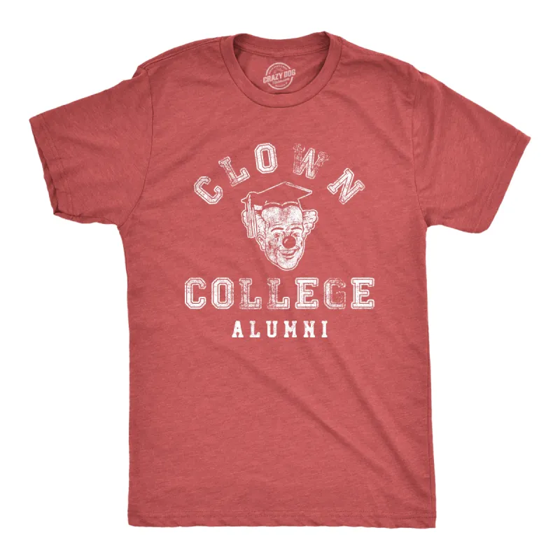 Clown College Alumni Men's T Shirt sold by Crazy Dog T-Shirts