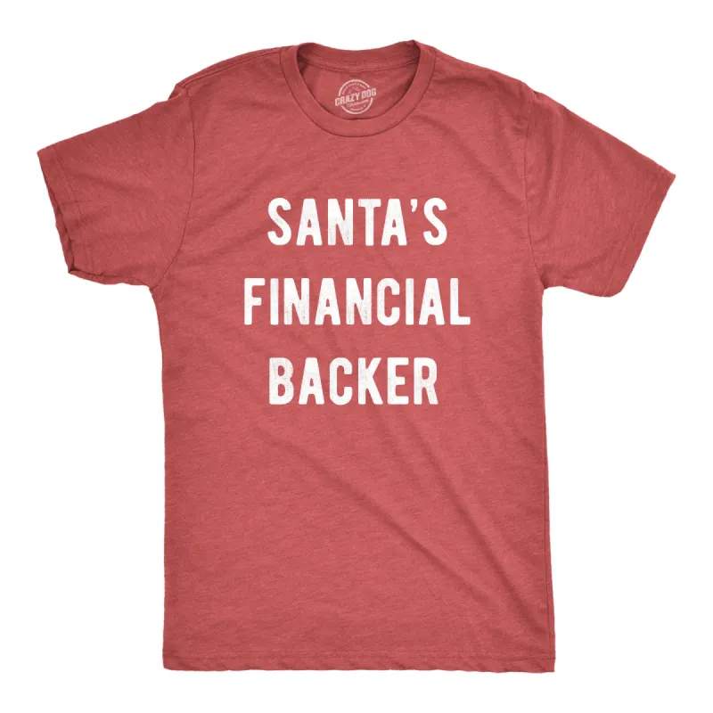 Santa's Financial Backer Men's T Shirt sold by Crazy Dog T-Shirts