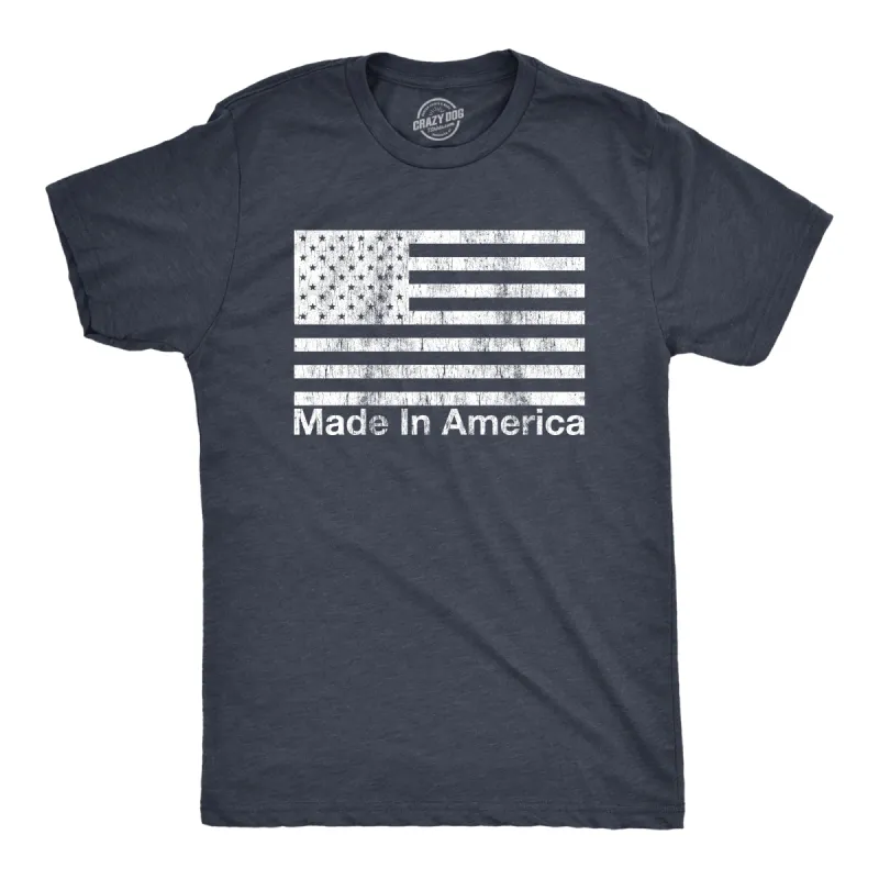 Made In America Men's T Shirt sold by Crazy Dog T-Shirts