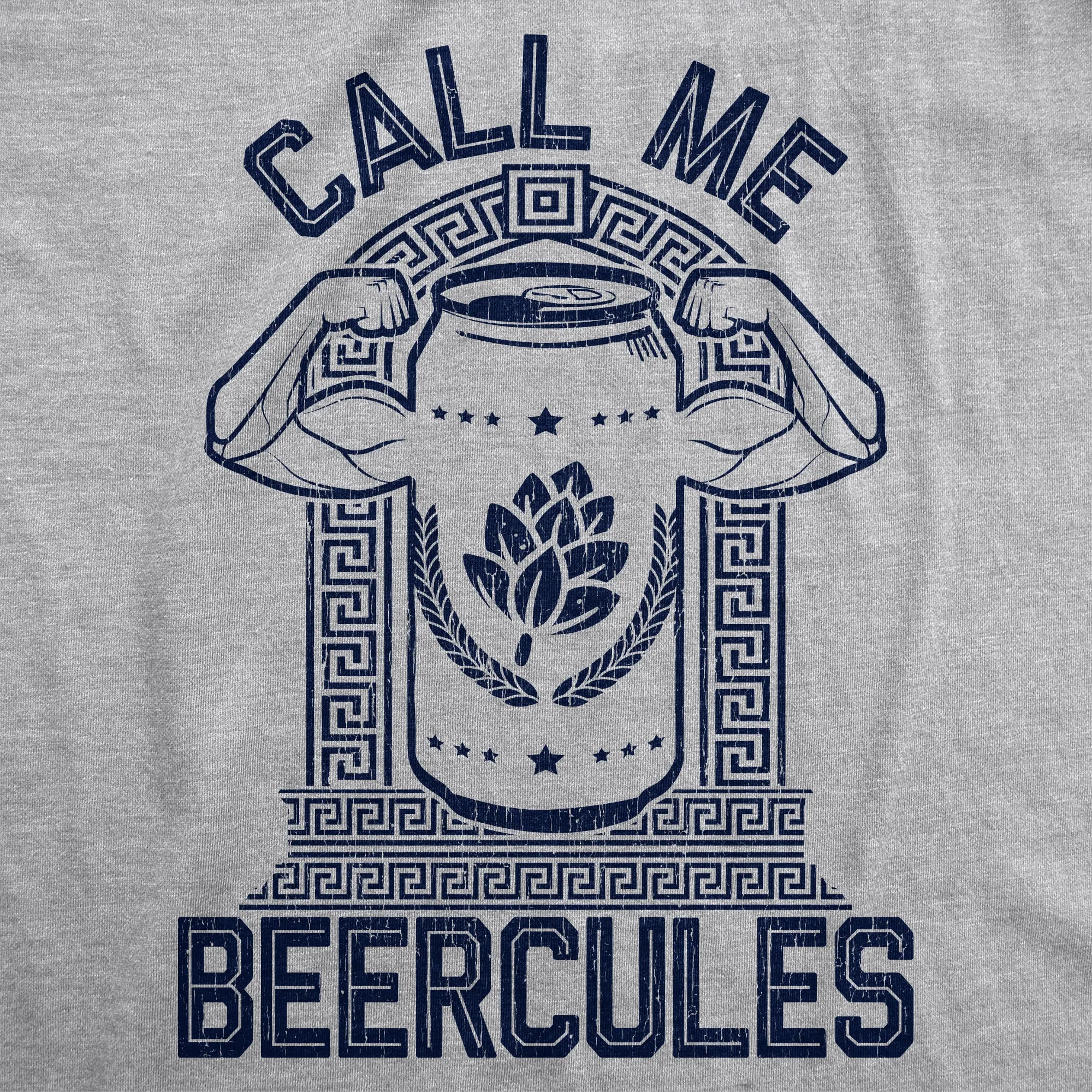 Call Me Beercules Men's Tank Top sold by Crazy Dog T-Shirts product image thumbnail 2