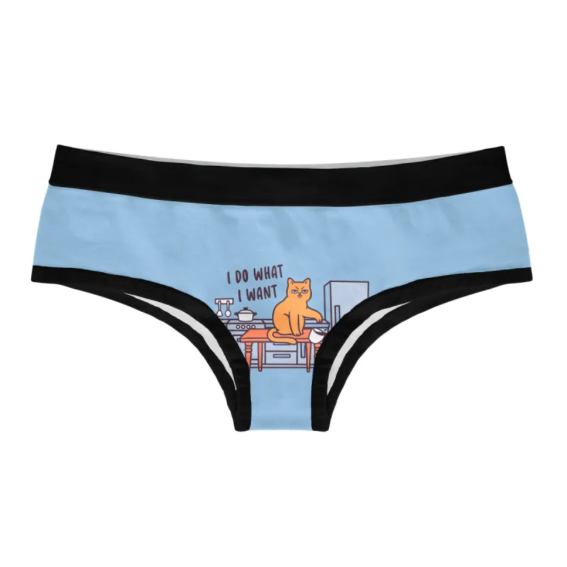 I Do What I Want Cat Hipster Underwear sold by Crazy Dog T-Shirts
