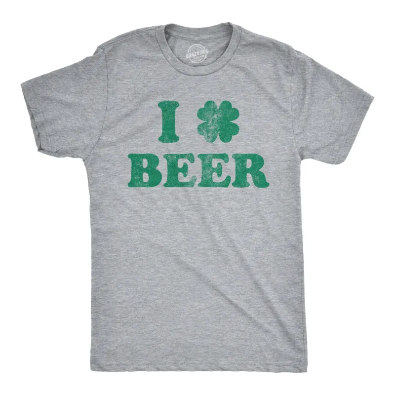 I Clover Beer Men's T Shirt sold by Crazy Dog T-Shirts
