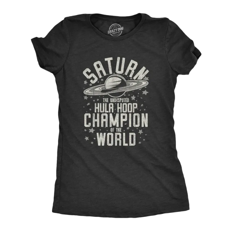 Saturn Hula Hoop Champion Women's T Shirt sold by Crazy Dog T-Shirts