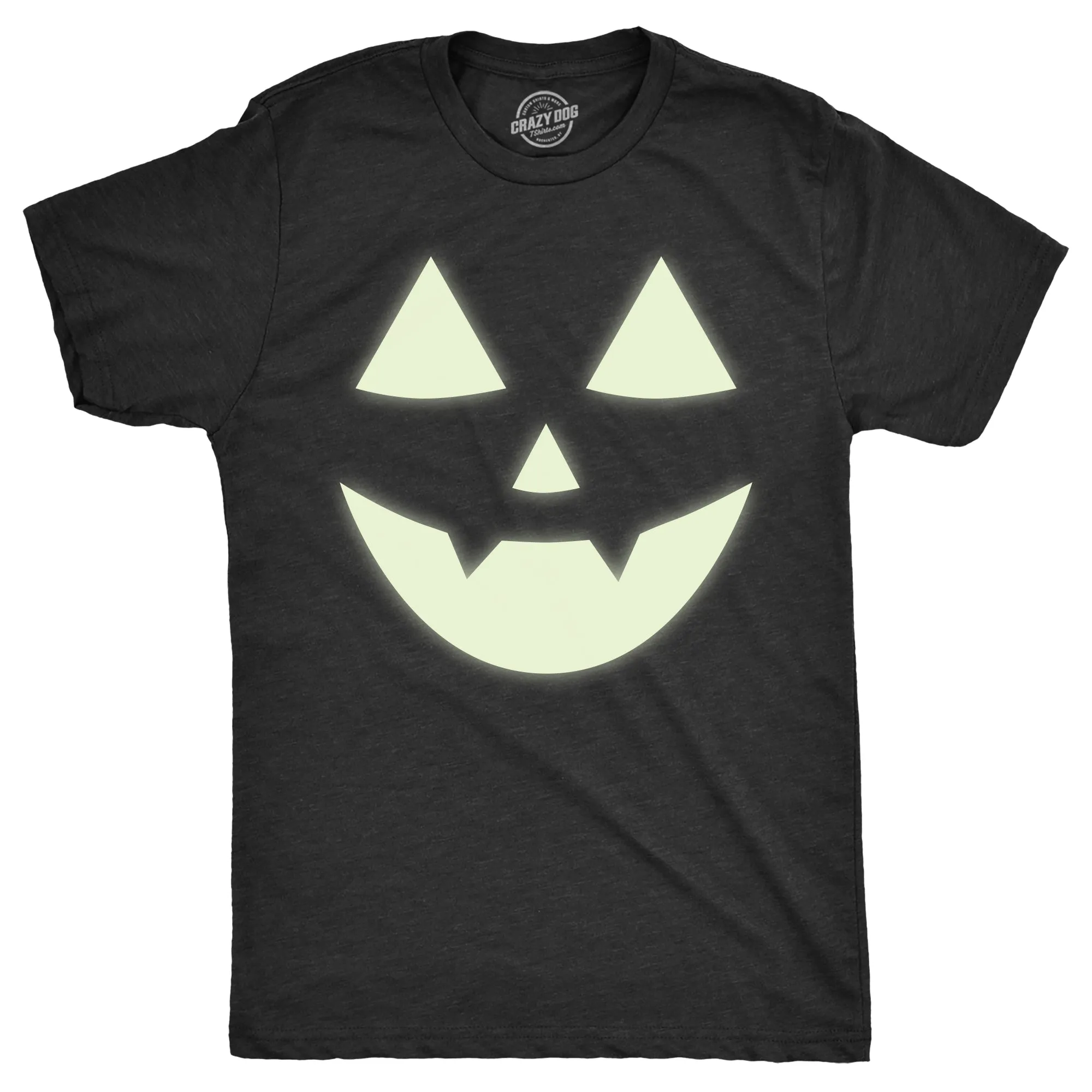 Glow In The Dark Jack O Lantern Men's T Shirt sold by Crazy Dog T-Shirts