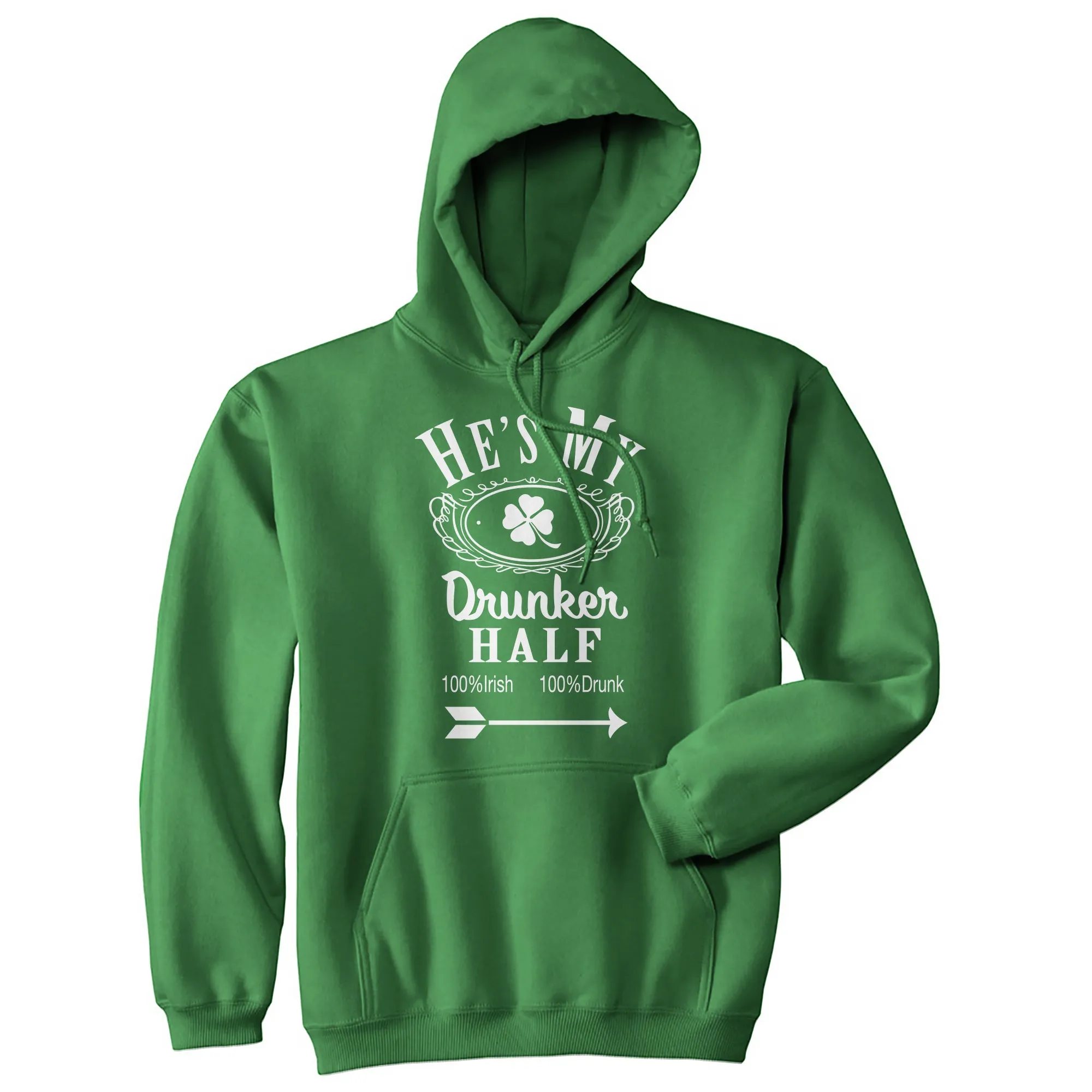 Hes/Shes My Drunker Half Hoodie Hoodie sold by Crazy Dog T-Shirts product image thumbnail 4