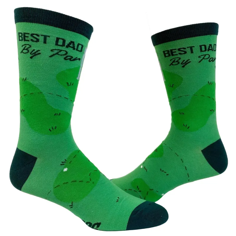 Mens Best Dad By Par Socks sold by Crazy Dog T-Shirts