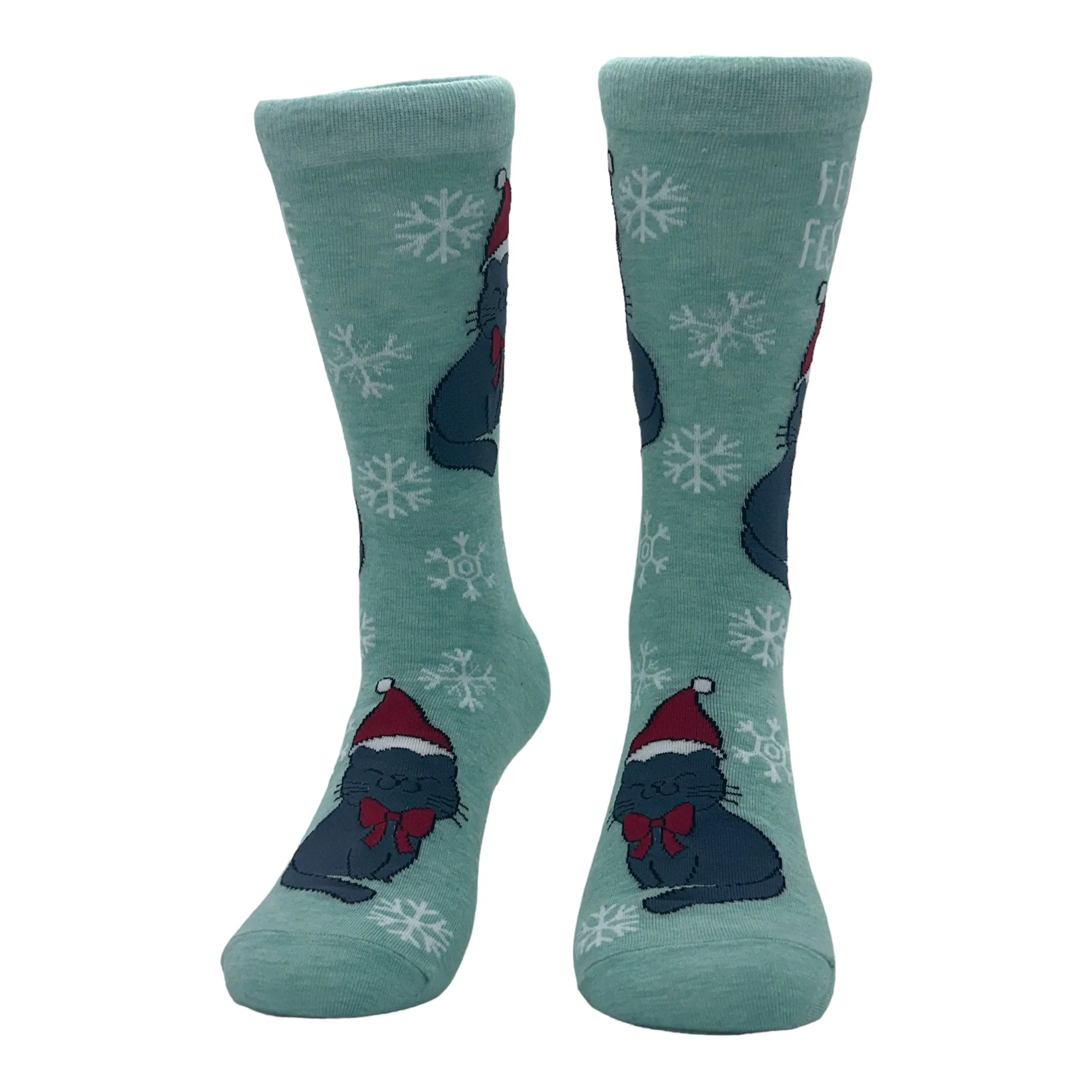 Women's Feline Festive Socks sold by Crazy Dog T-Shirts product image thumbnail 3