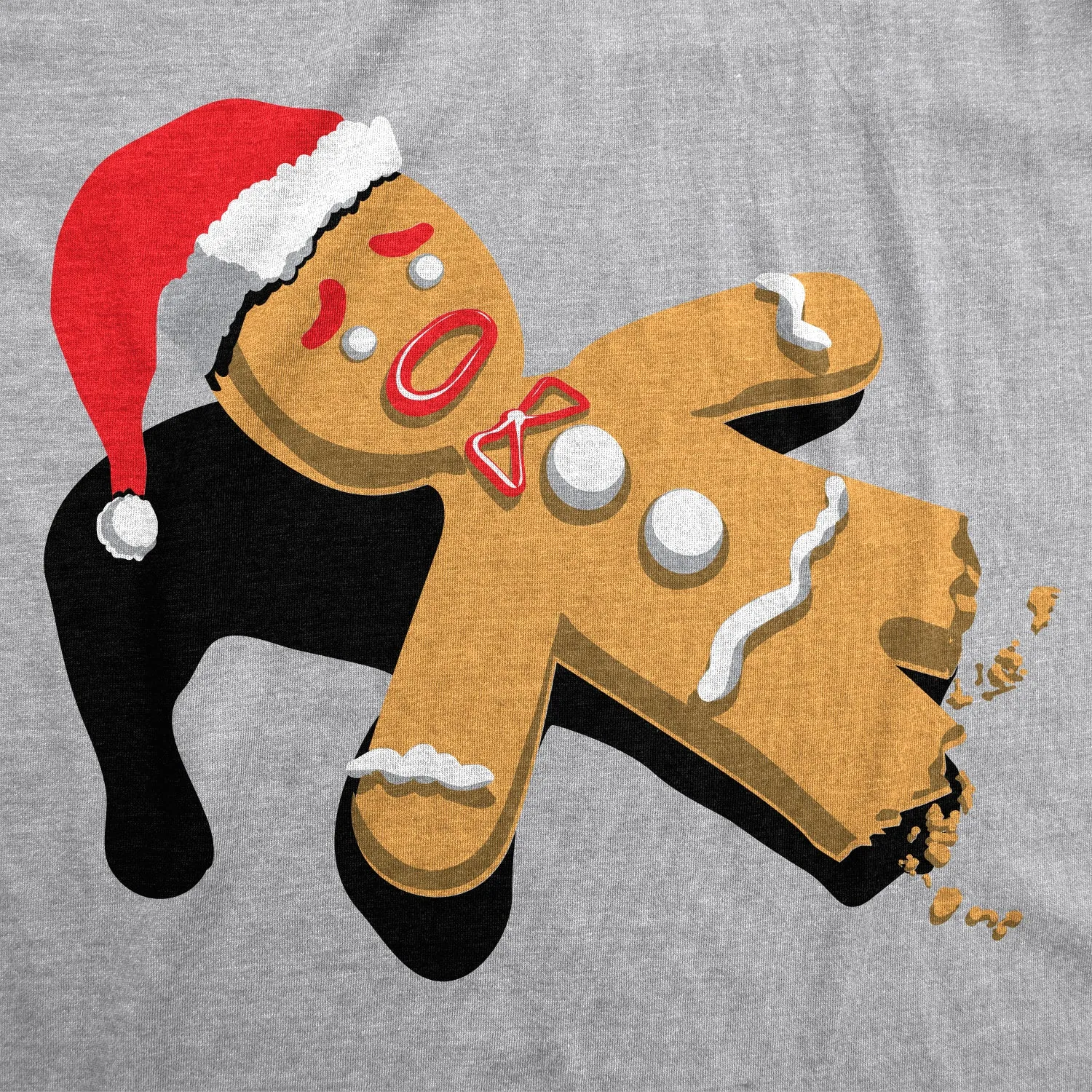 Half-Eaten Gingerbread Men's T Shirt sold by Crazy Dog T-Shirts product image thumbnail 2