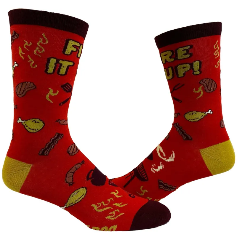 Mens Fire It Up Socks sold by Crazy Dog T-Shirts
