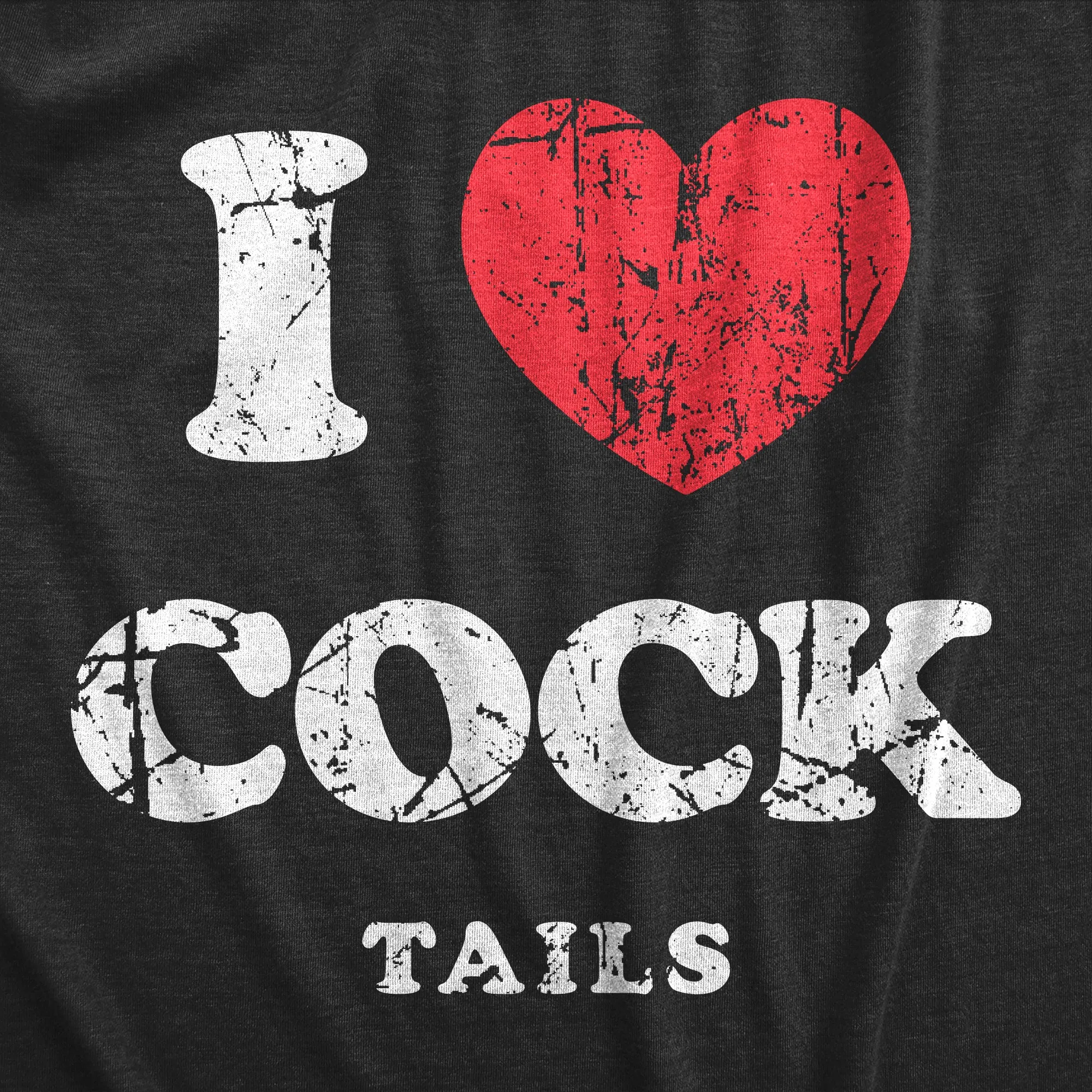 I Heart Cock Tails Women's T Shirt sold by Crazy Dog T-Shirts product image thumbnail 2