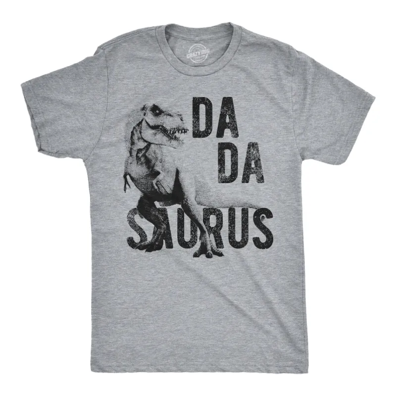T-Rex Dadasaurus Men's T Shirt sold by Crazy Dog T-Shirts