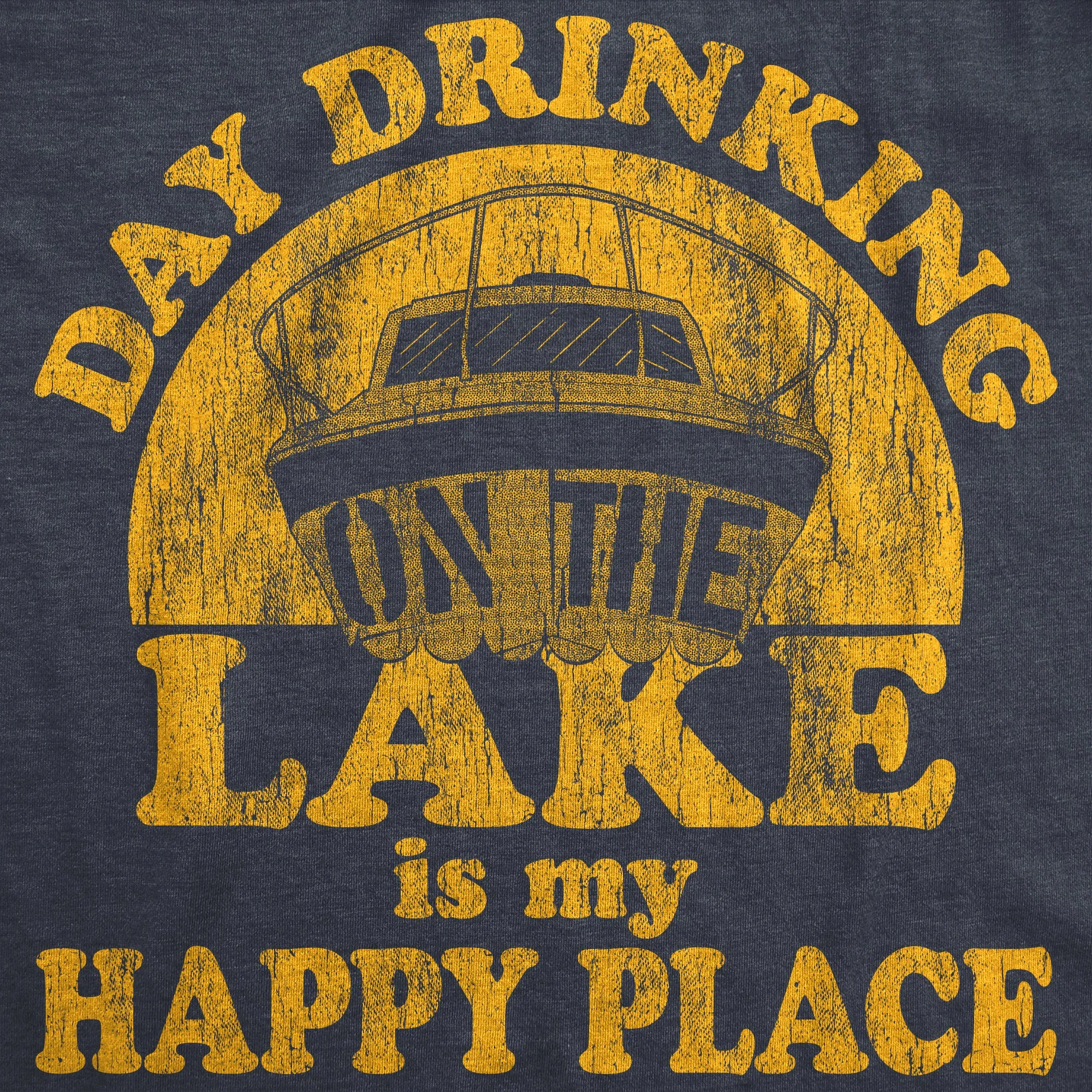 Day Drinking On The Lake Is My Happy Place Women's Tank Top sold by Crazy Dog T-Shirts product image thumbnail 2