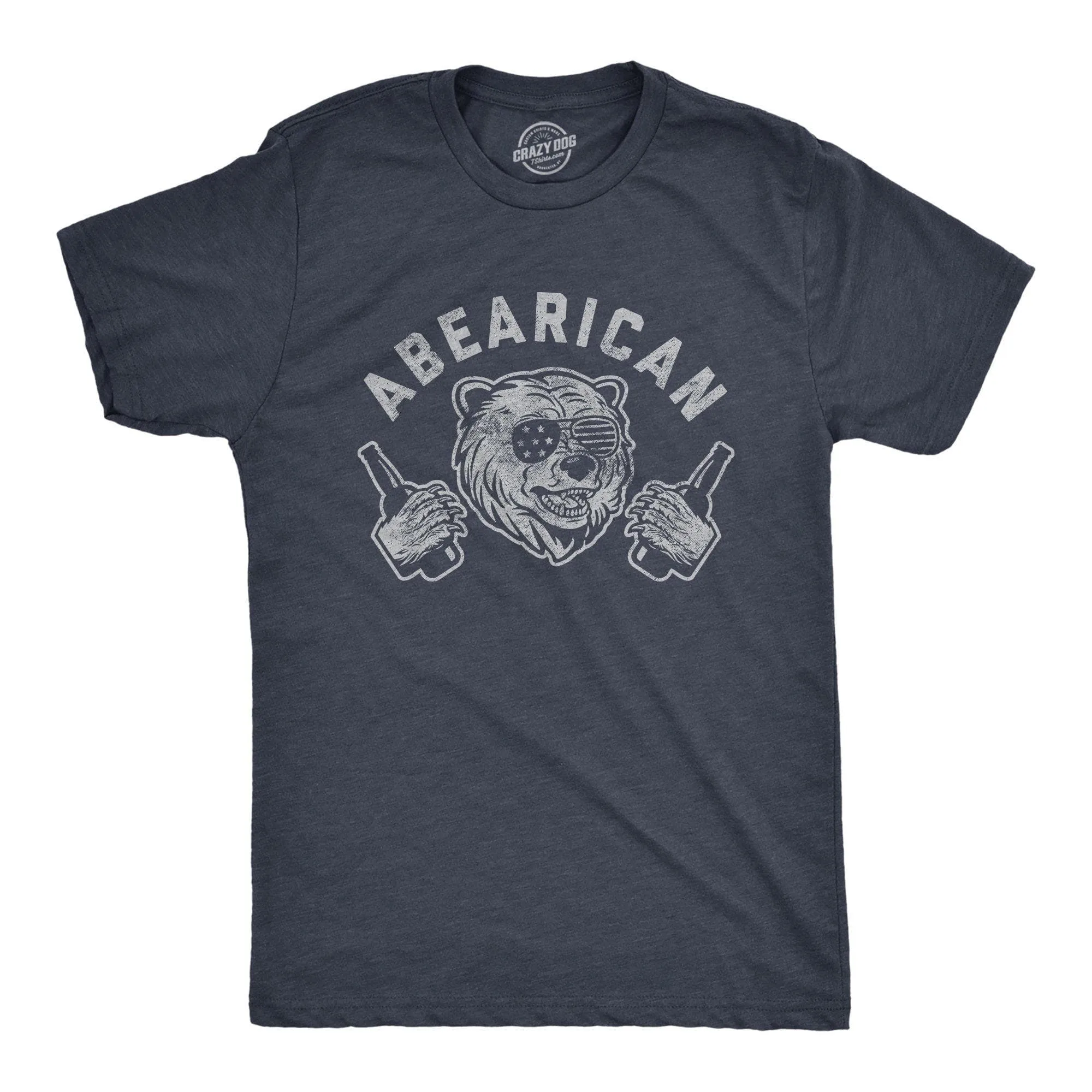 Abearican Men's T Shirt sold by Crazy Dog T-Shirts