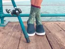 Mens Only Happy When I'm Fishing Socks sold by Crazy Dog T-Shirts