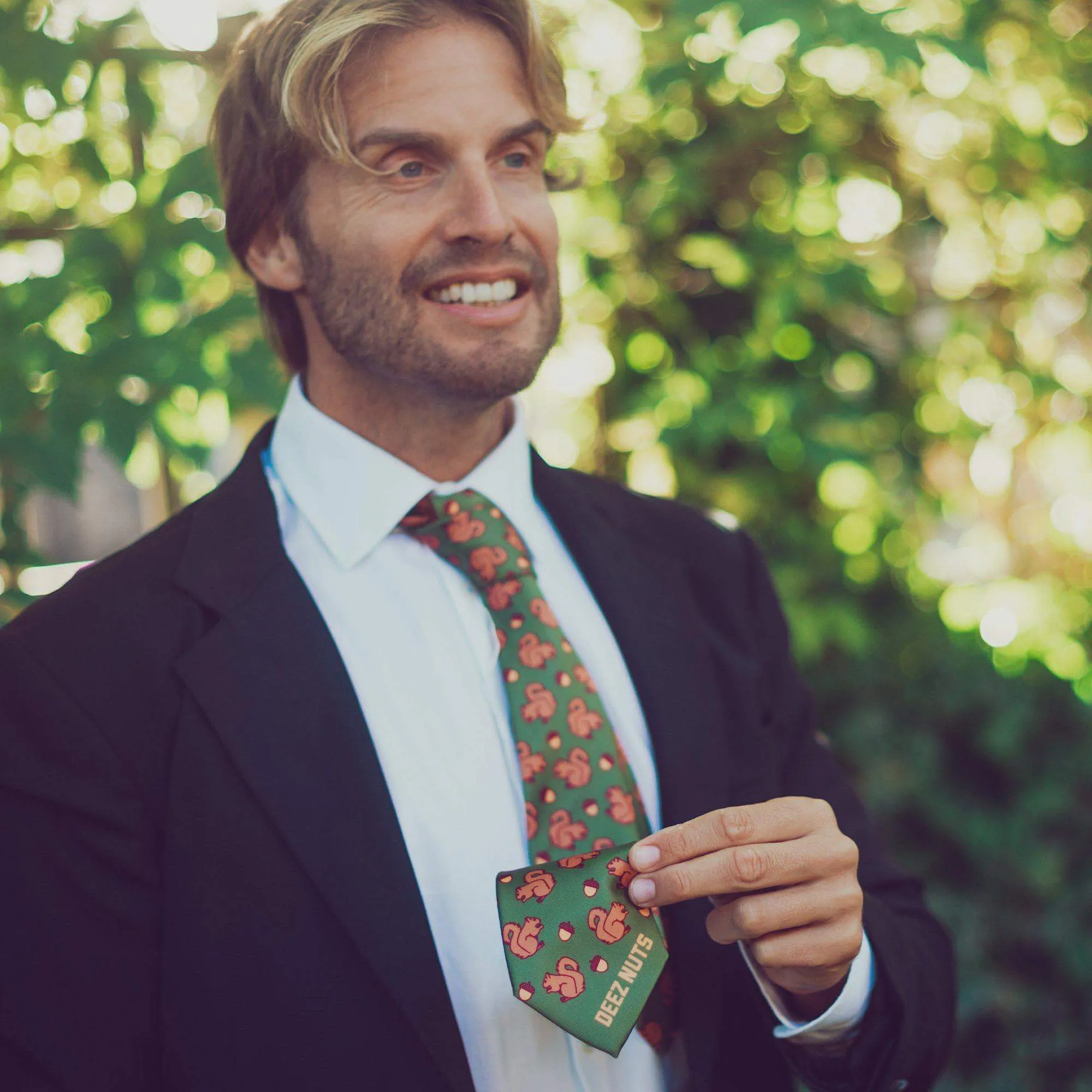 Deez Nuts Squirrel Neck Tie Tie sold by Crazy Dog T-Shirts product image thumbnail 5