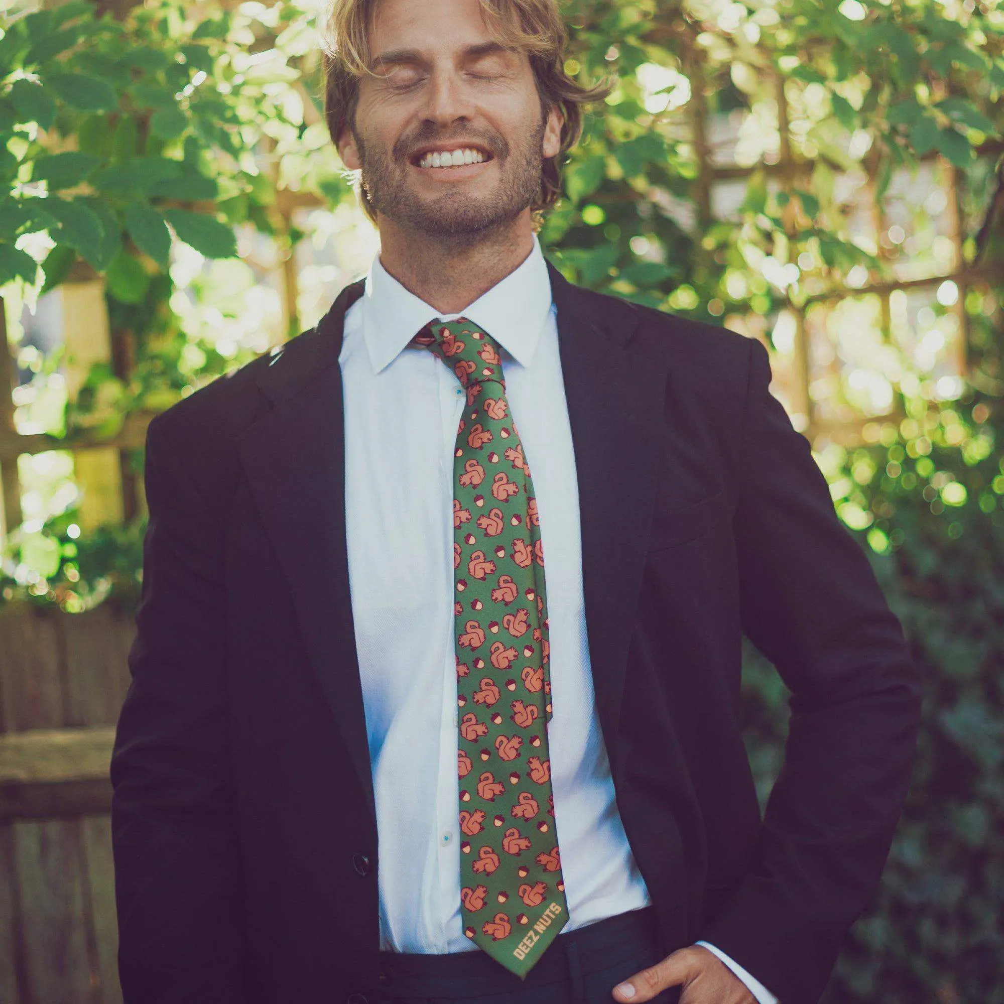 Deez Nuts Squirrel Neck Tie Tie sold by Crazy Dog T-Shirts product image thumbnail 4