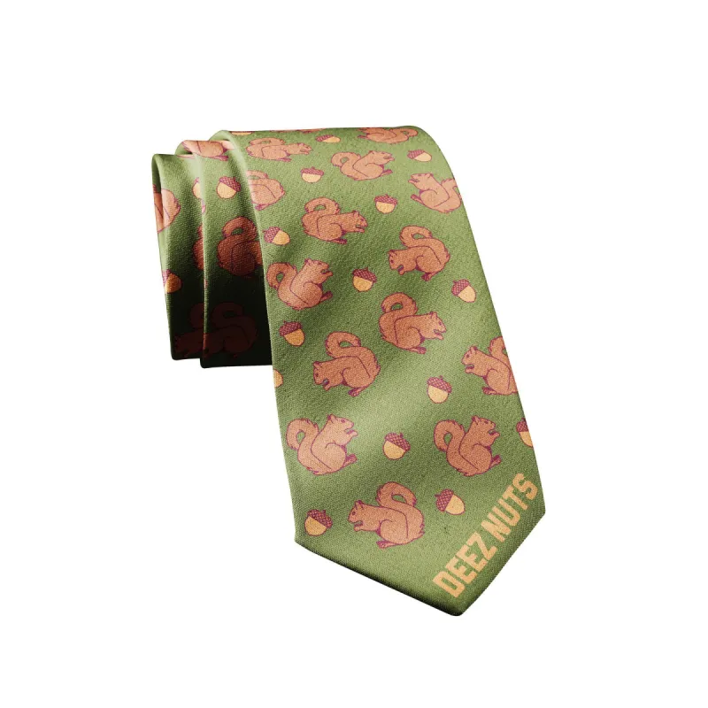 Deez Nuts Squirrel Neck Tie Tie sold by Crazy Dog T-Shirts