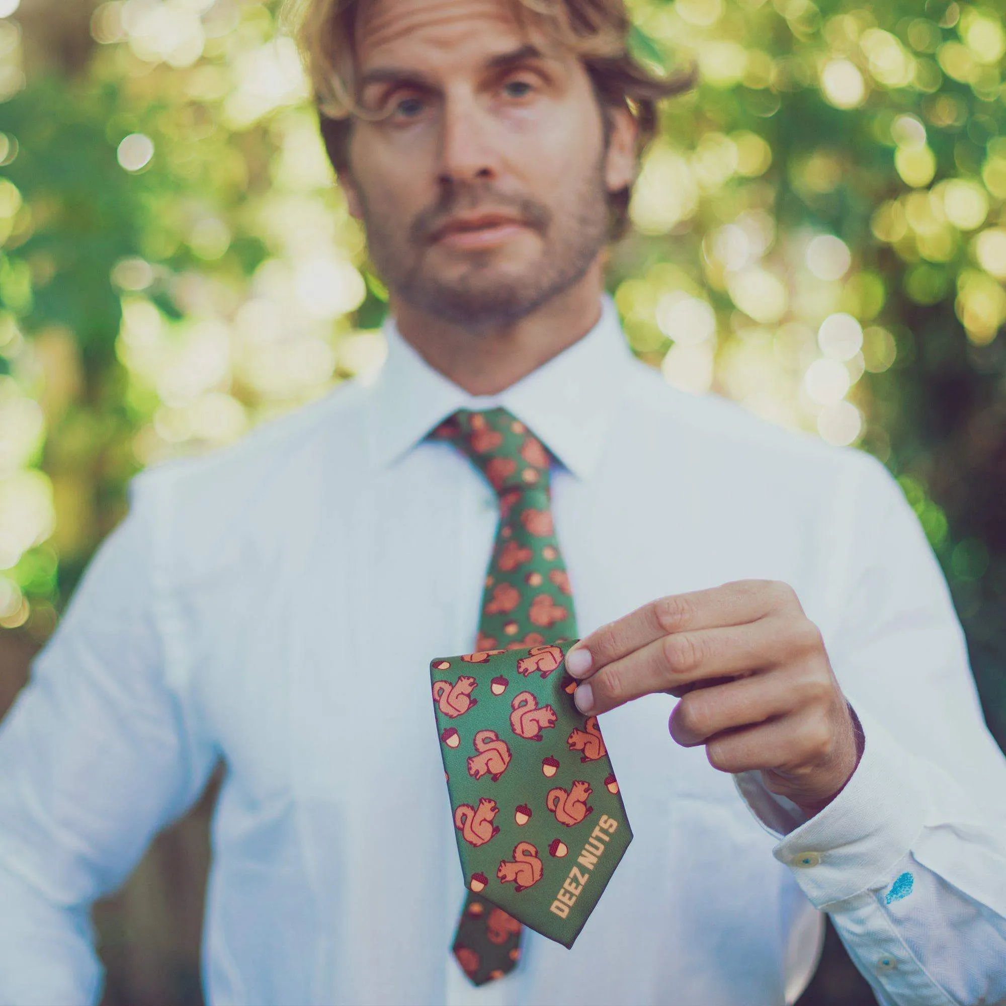 Deez Nuts Squirrel Neck Tie Tie sold by Crazy Dog T-Shirts product image thumbnail 3