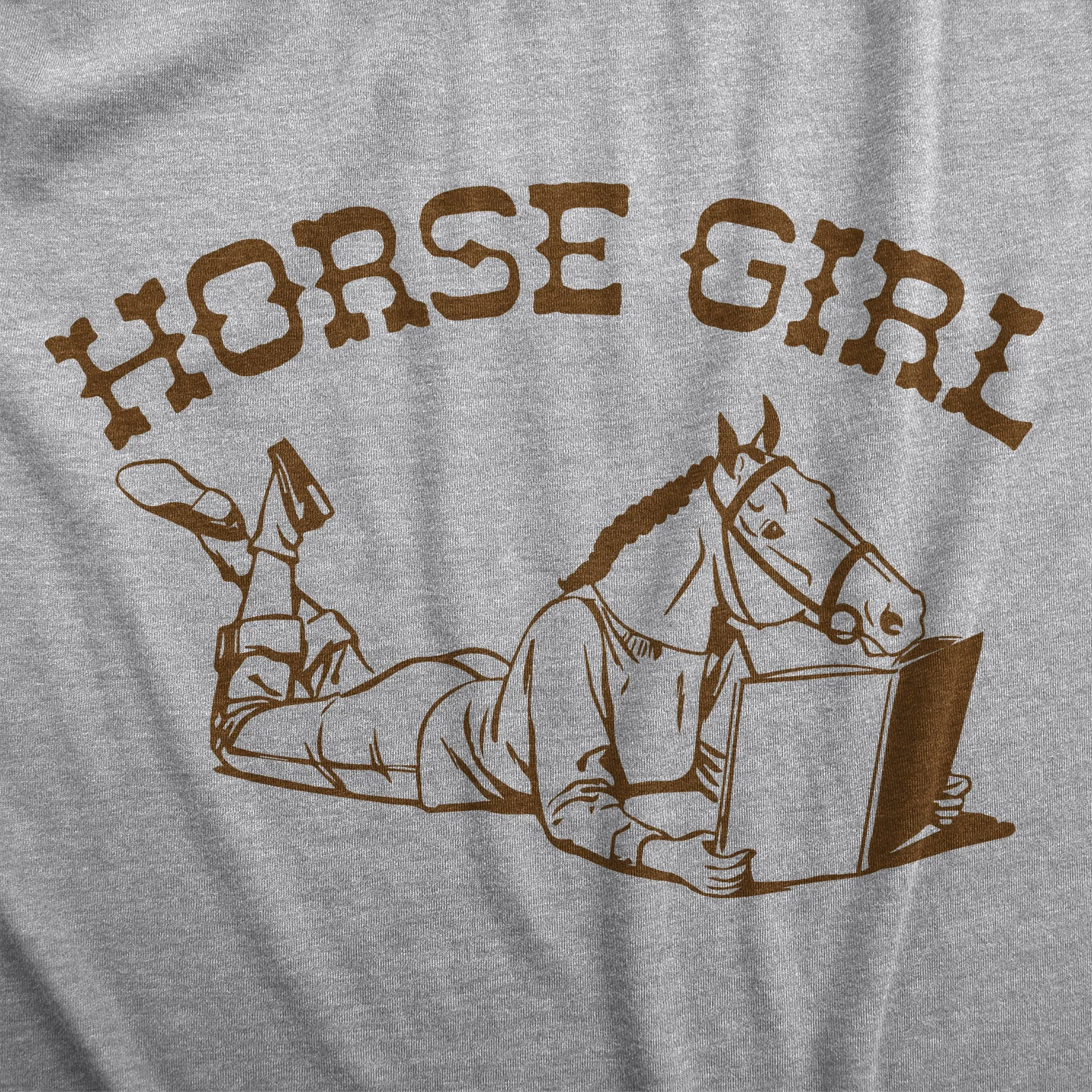Horse Girl Women's T Shirt sold by Crazy Dog T-Shirts product image thumbnail 2