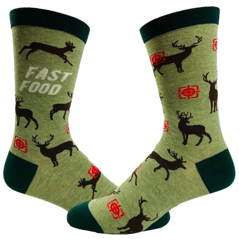 Men's Fast Food Socks sold by Crazy Dog T-Shirts