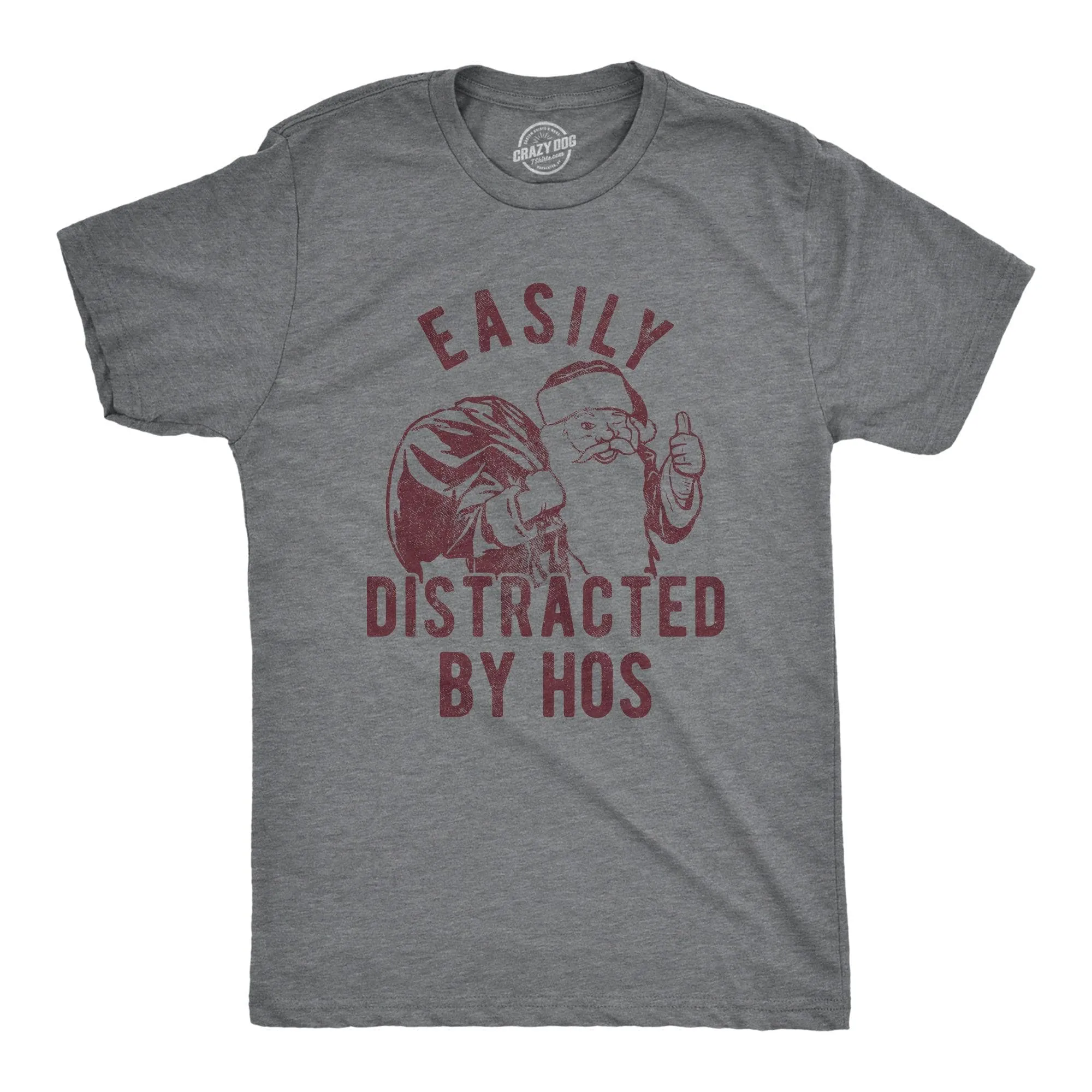 Easily Distracted By Hos Men's T Shirt sold by Crazy Dog T-Shirts product image thumbnail 4