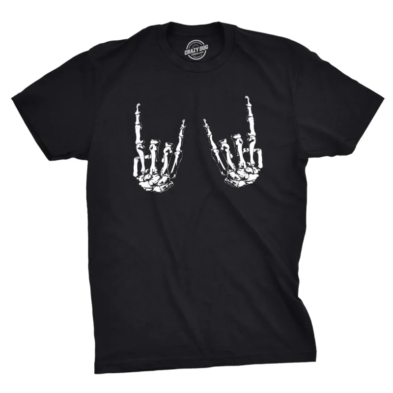 Rock On Bones Men's T Shirt sold by Crazy Dog T-Shirts