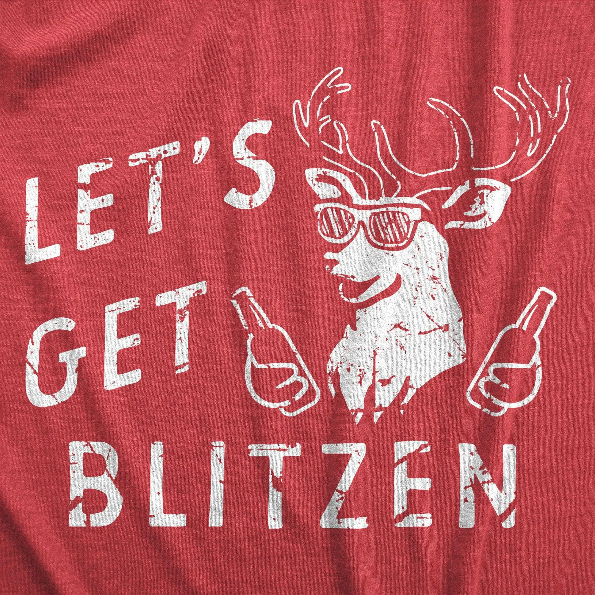 Lets Get Blitzen Men's T Shirt sold by Crazy Dog T-Shirts product image thumbnail 2
