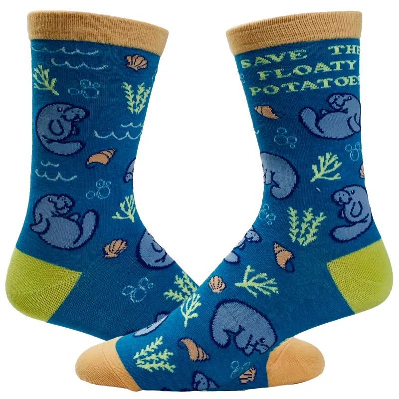 Women's Save The Floaty Potatoes Socks sold by Crazy Dog T-Shirts