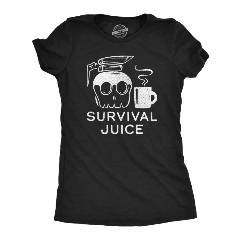 Survival Juice Women's T Shirt sold by Crazy Dog T-Shirts