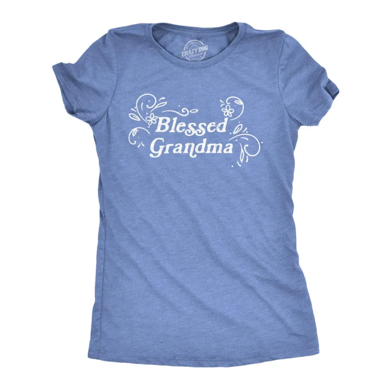 Blessed Grandma Women's T Shirt sold by Crazy Dog T-Shirts