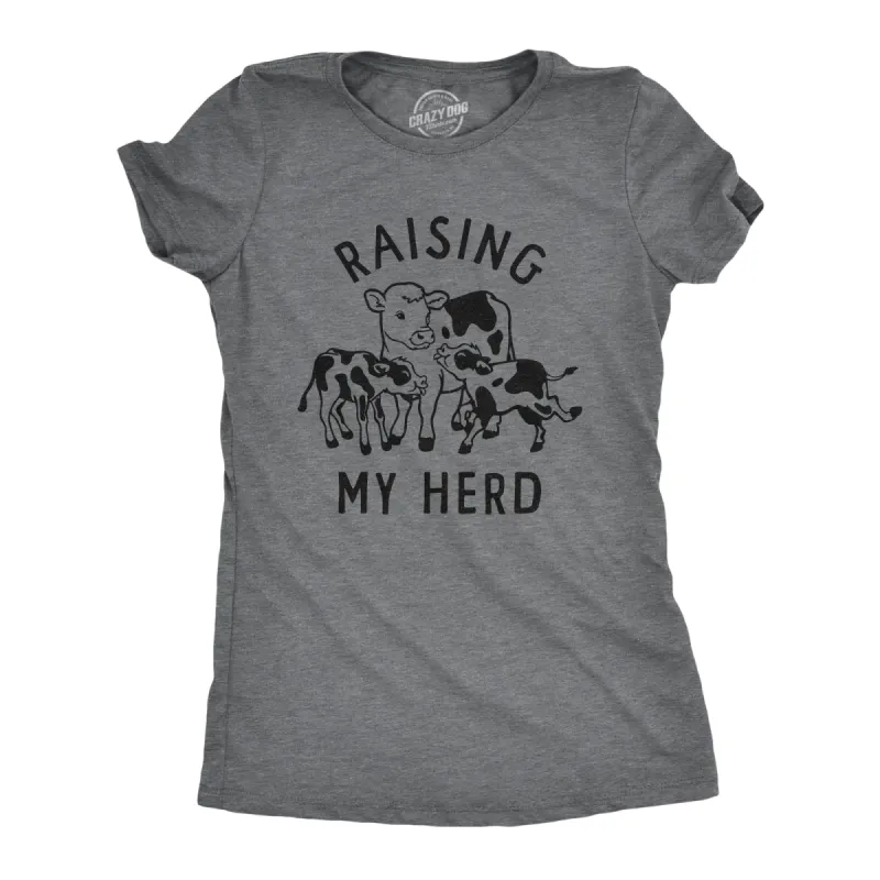 Raising My Herd Women's T Shirt sold by Crazy Dog T-Shirts