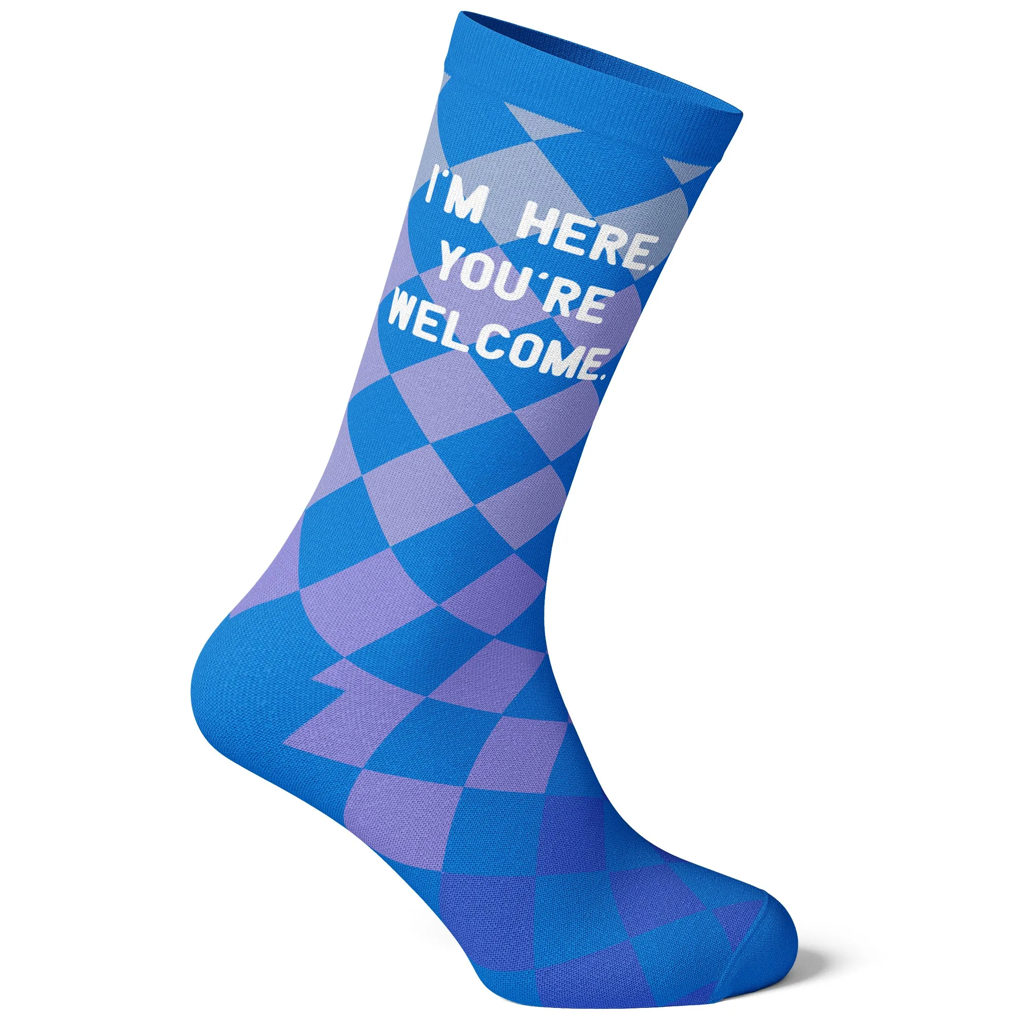 Women's I'm Here, You're Welcome Socks sold by Crazy Dog T-Shirts product image thumbnail 3