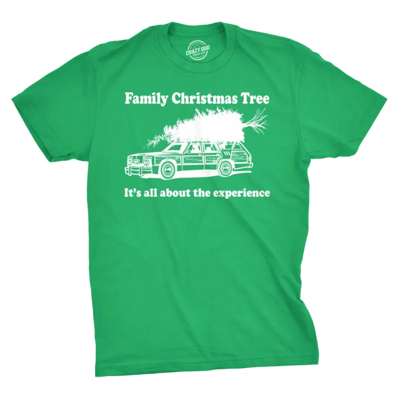 Family Christmas Tree Men's T Shirt sold by Crazy Dog T-Shirts