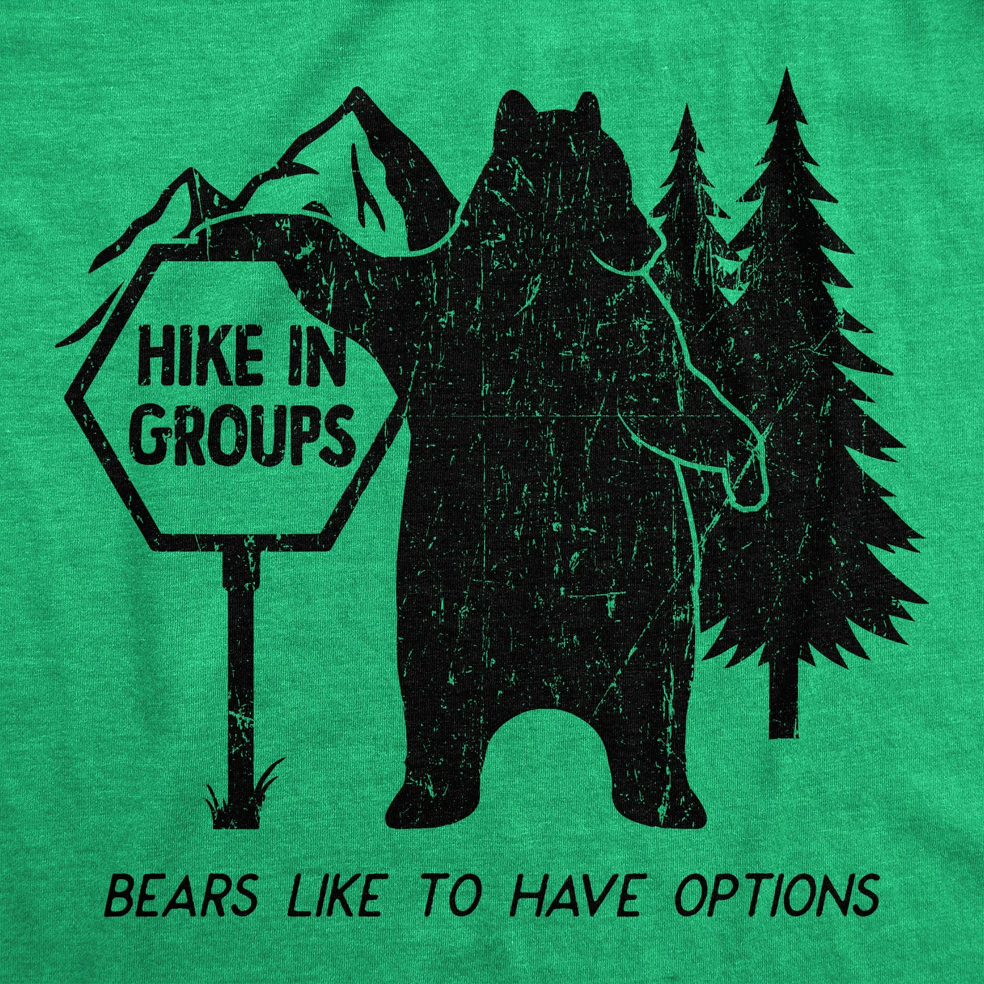 Hike In Groups Bears Like To Have Options Women's T Shirt sold by Crazy Dog T-Shirts product image thumbnail 2