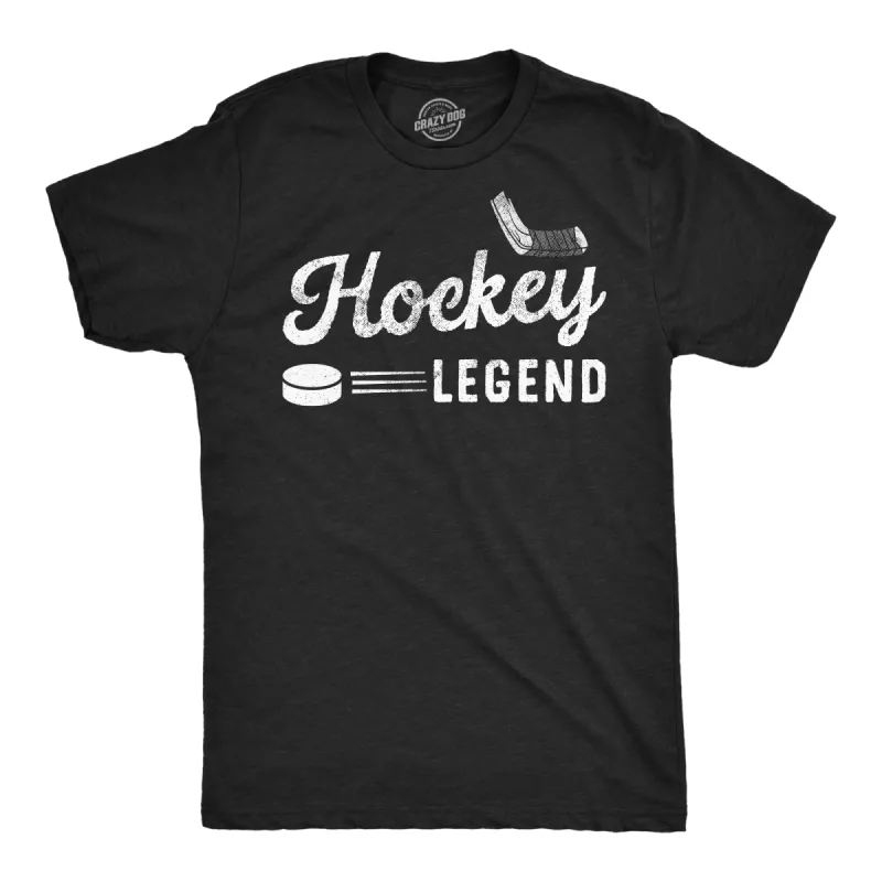 Hockey Legend Men's T Shirt sold by Crazy Dog T-Shirts