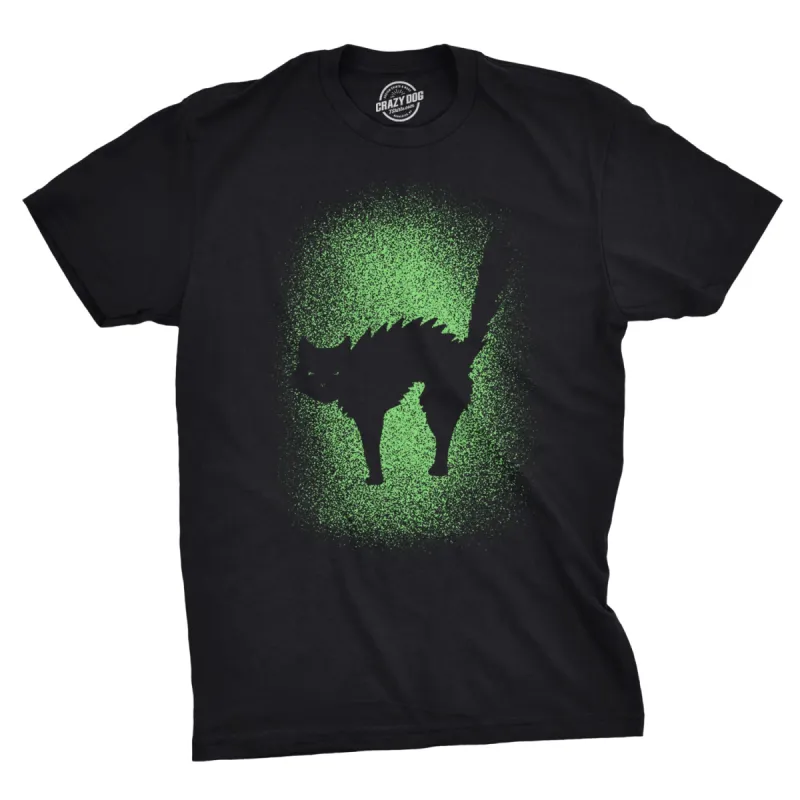 Glowing Cat Men's T Shirt sold by Crazy Dog T-Shirts