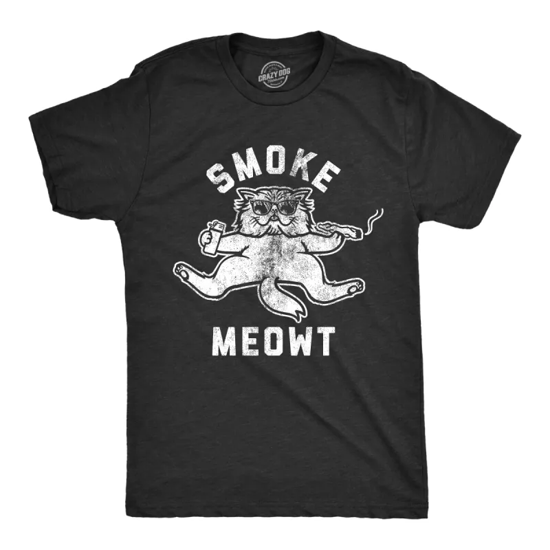 Smoke Meowt Men's T Shirt sold by Crazy Dog T-Shirts
