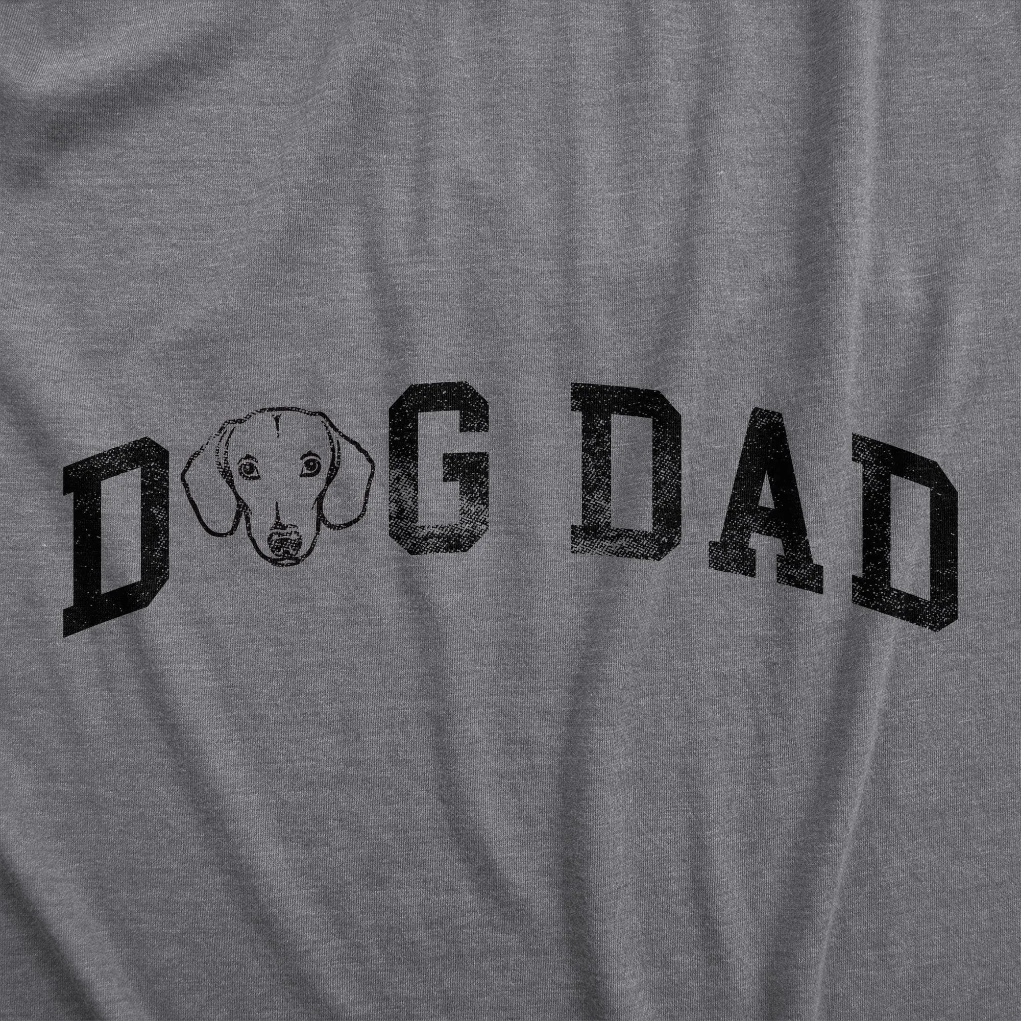 Dog Dad Dachshund Men's T Shirt sold by Crazy Dog T-Shirts product image thumbnail 2