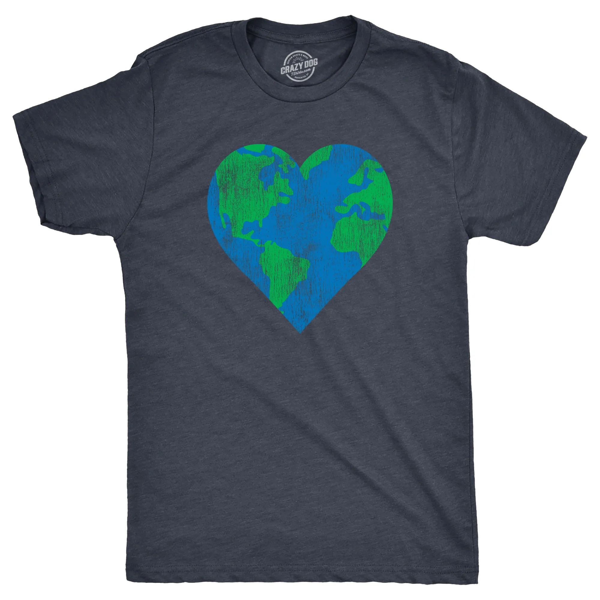 Earth Heart Men's T Shirt sold by Crazy Dog T-Shirts