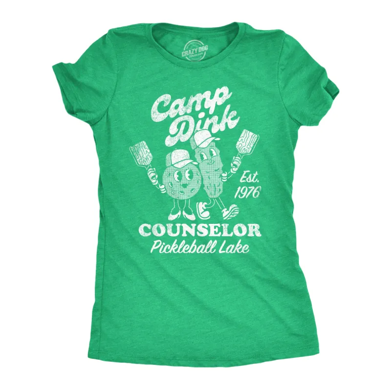 Camp Dink Counselor Pickleball Lake Women's T Shirt sold by Crazy Dog T-Shirts