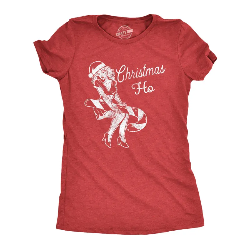 Christmas Ho Women's T Shirt sold by Crazy Dog T-Shirts
