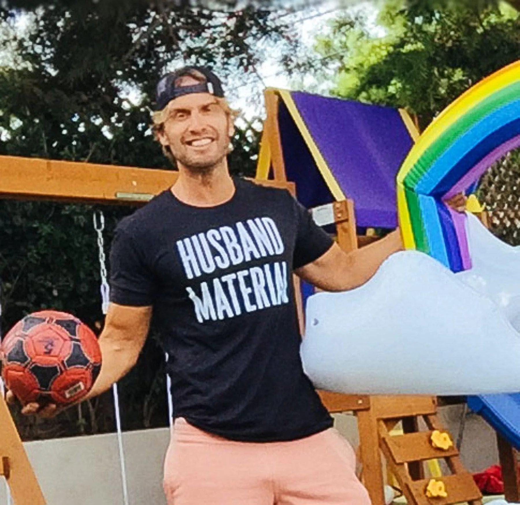 Husband Marterial Men's T Shirt sold by Crazy Dog T-Shirts product image thumbnail 3