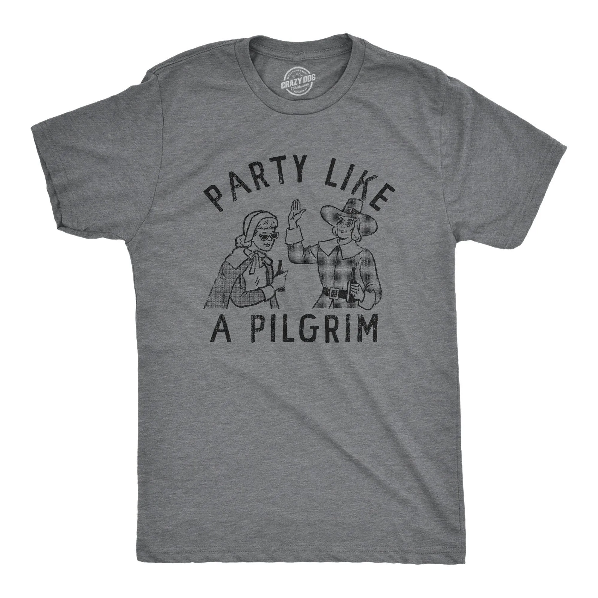Party Like A Pilgrim Men's T Shirt sold by Crazy Dog T-Shirts