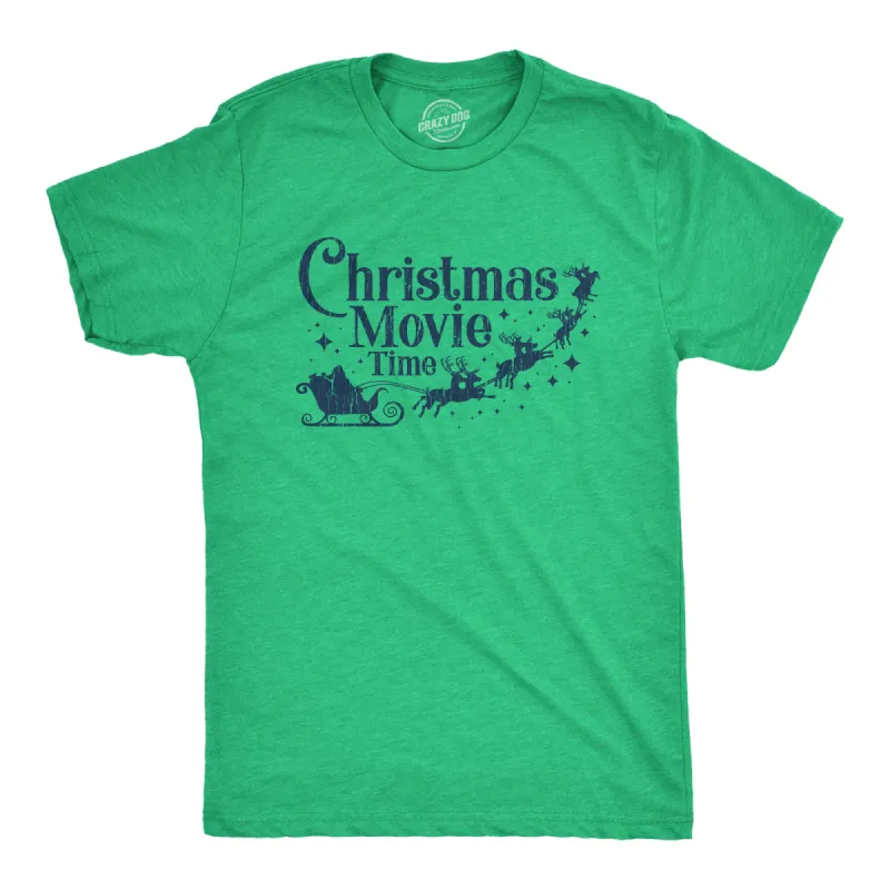 Christmas Movie Time Men's T Shirt sold by Crazy Dog T-Shirts