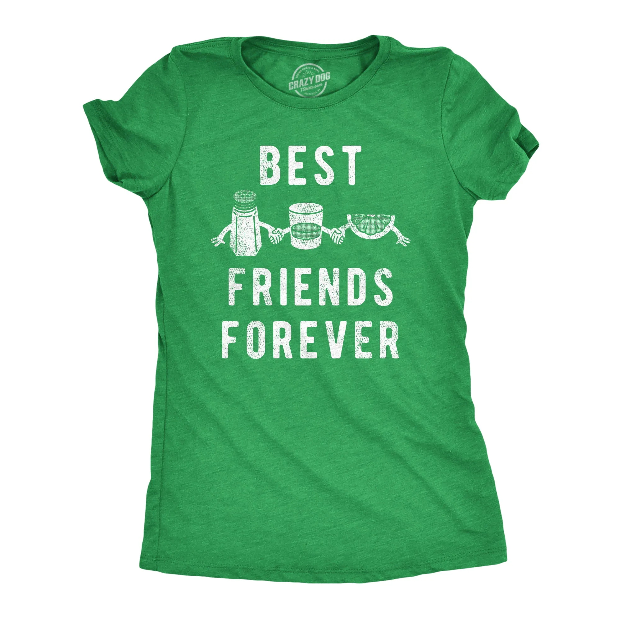 Best Friends Forever Tequila Lime Salt Women's T Shirt sold by Crazy Dog T-Shirts