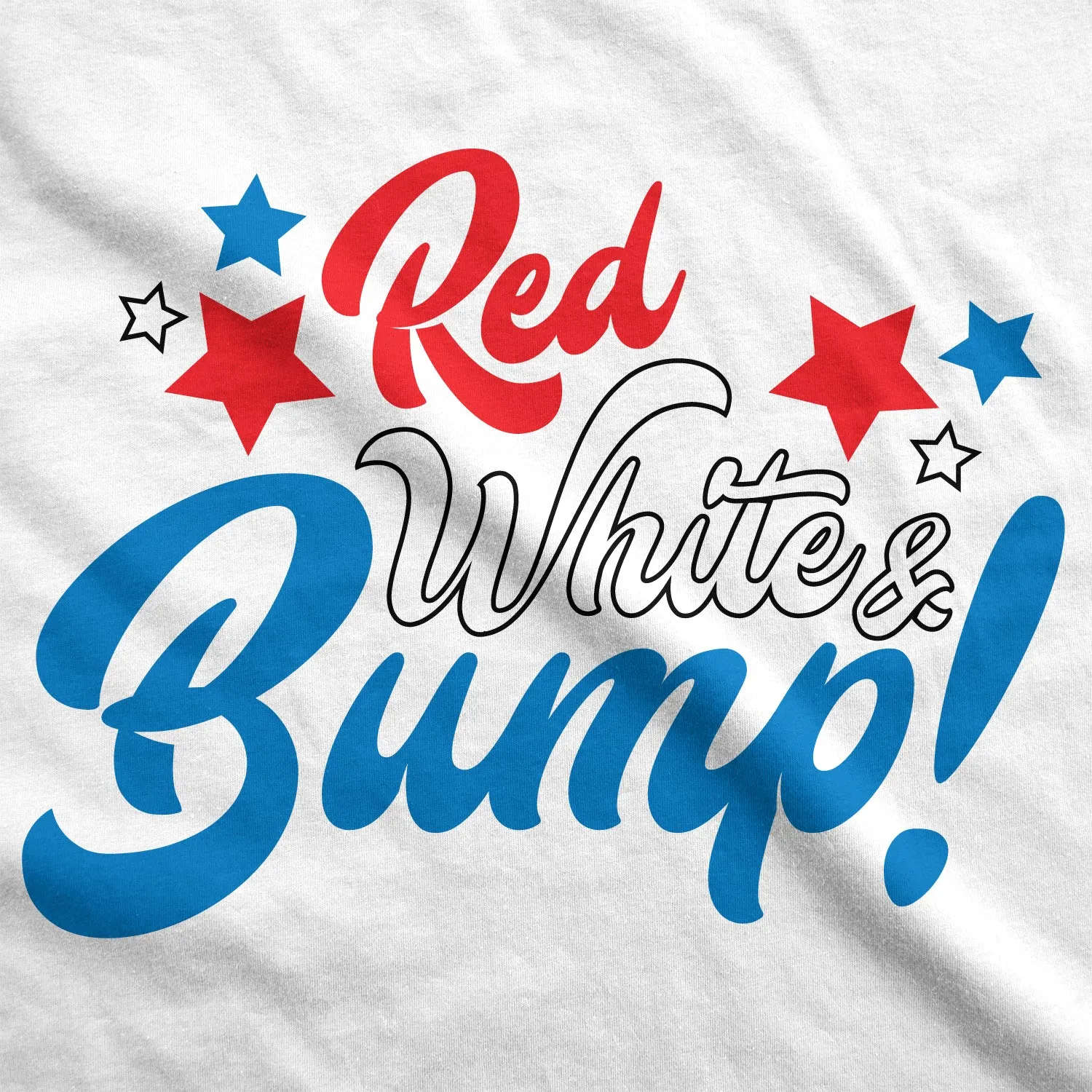 Red White And Bump Maternity T Shirt sold by Crazy Dog T-Shirts product image thumbnail 3