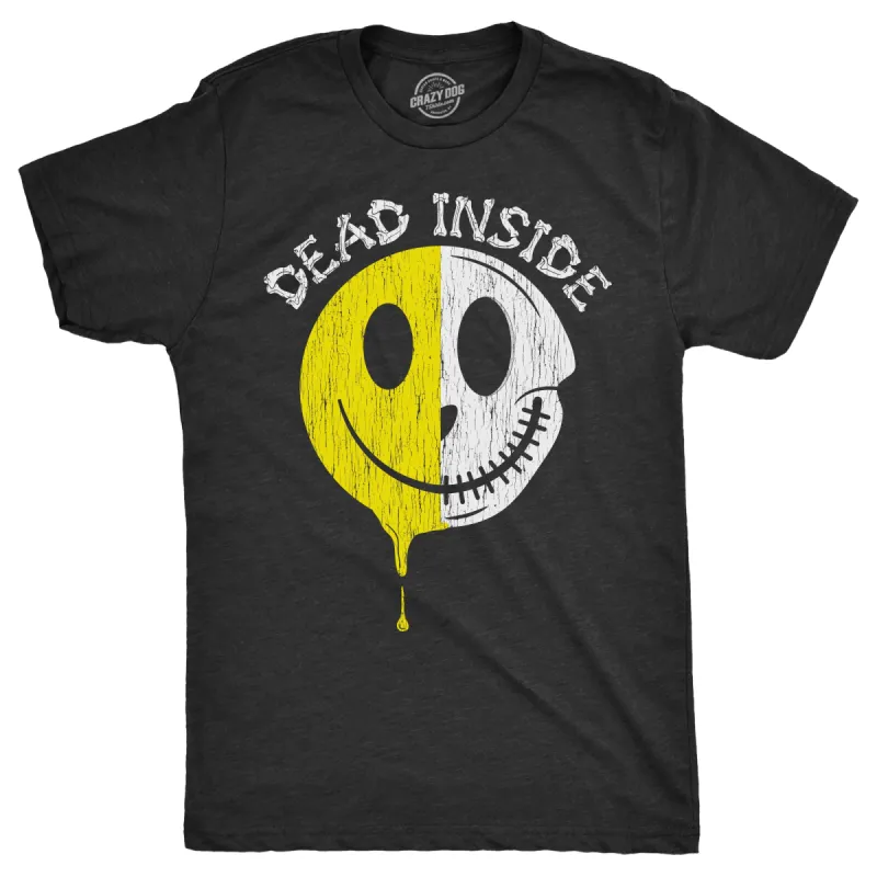 Dead Inside Smile Men's T Shirt sold by Crazy Dog T-Shirts